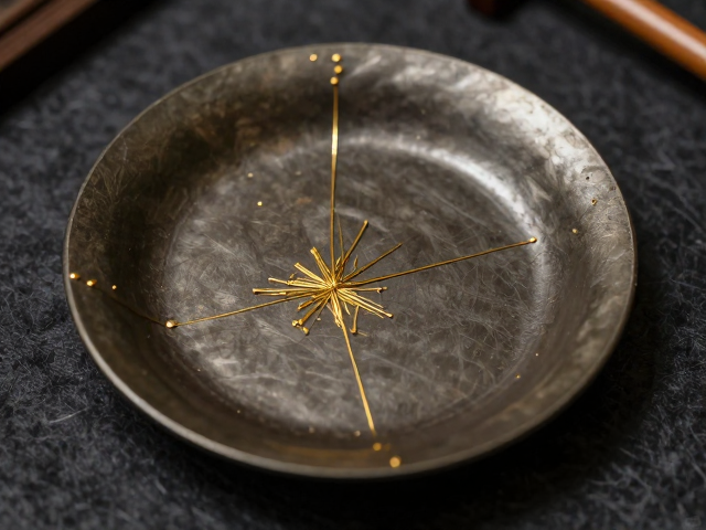 传统金缮修复工艺,锔钉与日本金缮的区别及价值解析