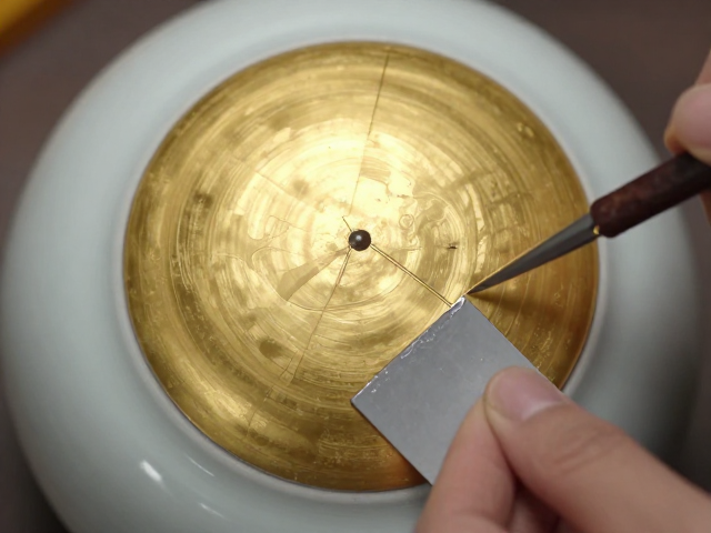 传统金缮修复工艺，瓦灰填补塑形技巧，重现瓷器古韵之美