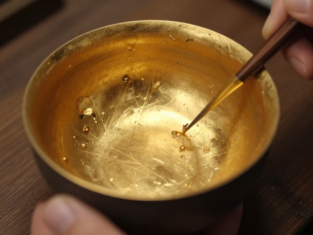 传统金缮工艺,用金箔让日常器物焕发新生,美化生活细节