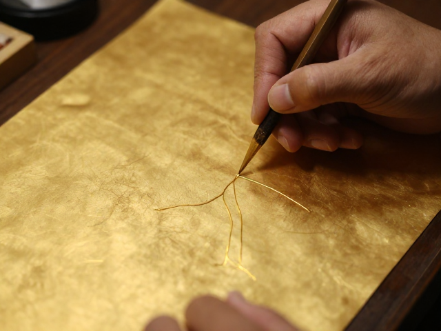 传统金缮修复，手艺人教你如何保持干燥，让金线更持久