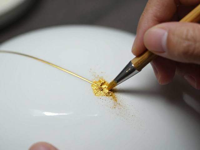 景德镇陶瓷修复,传统金缮工艺与金粉涂抹技巧详解