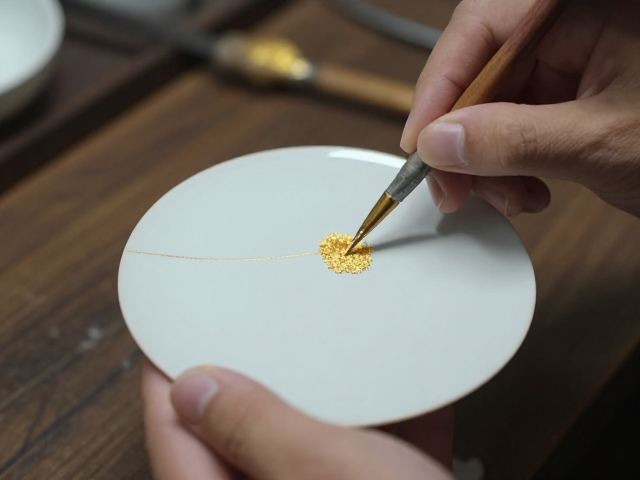 景德镇陶瓷修复，传统金缮工艺与金粉涂抹技巧详解