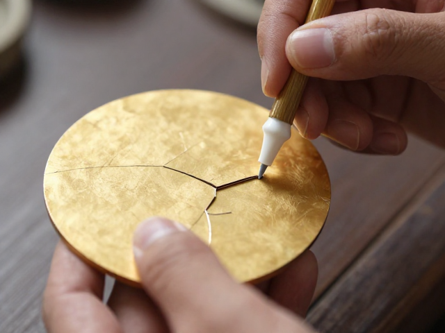 传统金缮修复工艺揭秘，手艺人如何调配粘合剂修复裂痕