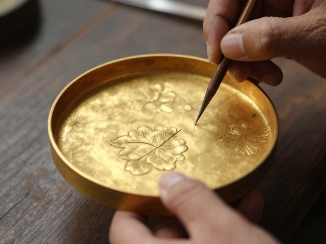 源于中国,传统金缮修复工艺,匠人手作之美