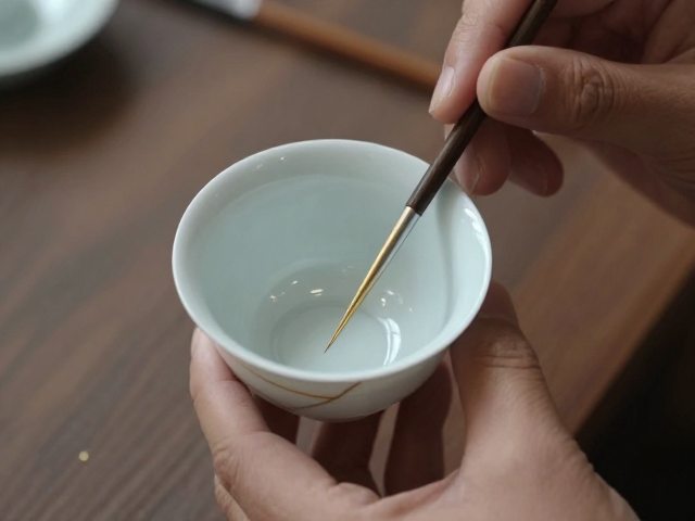 非遗金缮修复茶道器物,传统技艺焕新,尽显东方美学与匠心传承