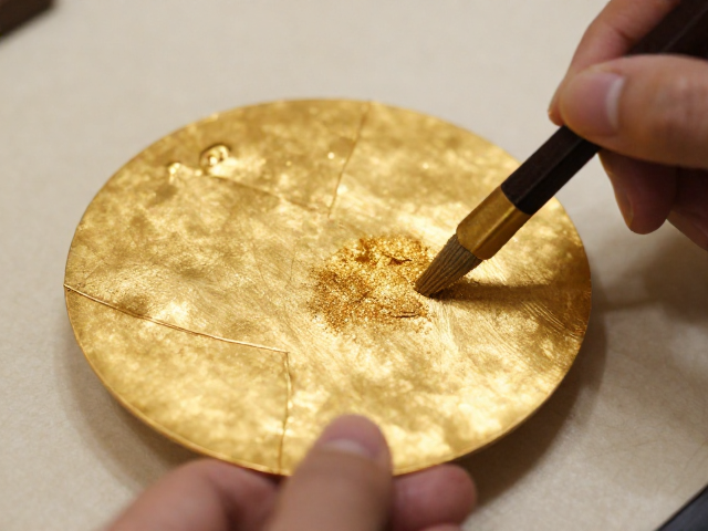 金缮修复工艺详解,金粉涂抹技巧与非遗技艺传承