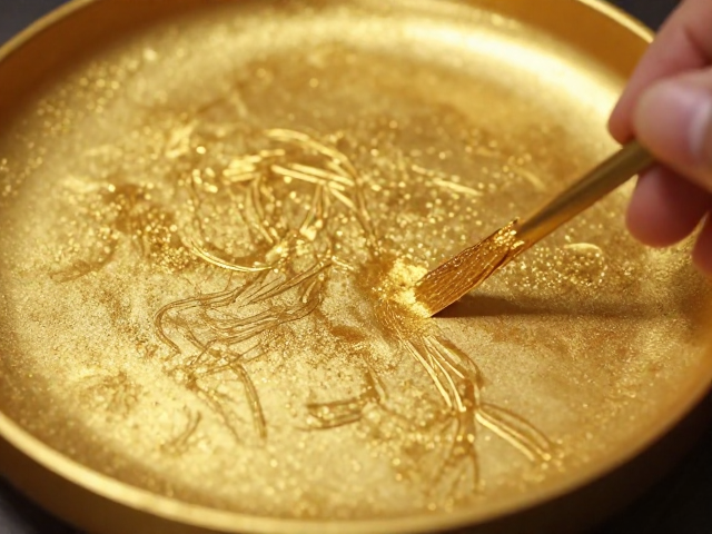 非遗金缮修复工艺,金粉涂抹技巧详解,重现器物之美