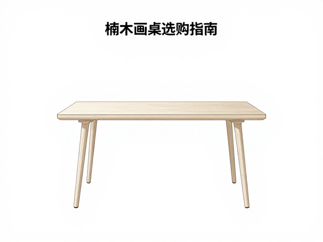 楠木画桌选购指南，线条简练设计，打造极简雅致书房空间