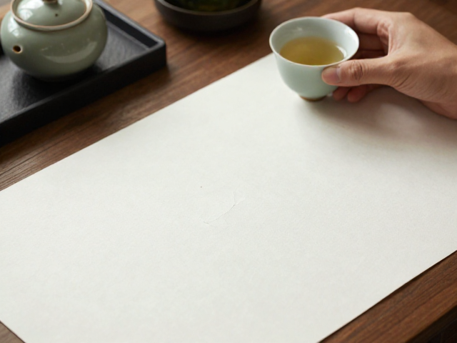 画桌旁看修补痕迹品茗静思，在残缺中悟生活之美