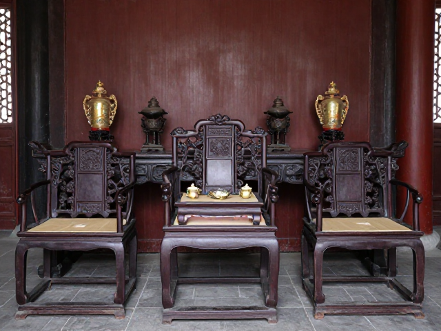 清代厅堂陈设中的太师椅，历史韵味与收藏价值解析