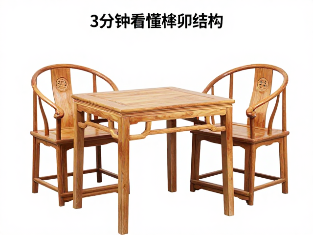 太师椅配八仙桌组合，3分钟看懂榫卯结构，揭秘中式家具硬核工艺