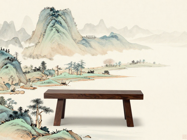 山水画配杌凳怎么选？3步搞定空间尺寸匹配，小户型显大秘籍