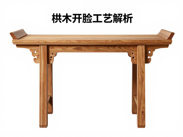 榉木供案开脸工艺解析,传统木雕艺术与风水寓意详解