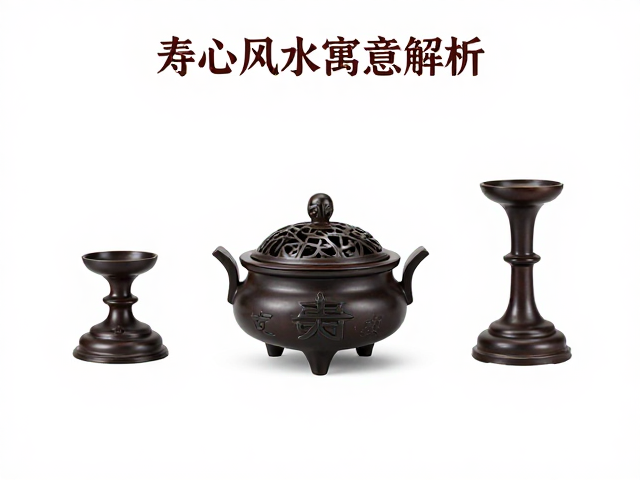 寿字纹香炉烛台供案，传统文房雅器选购指南与风水寓意解析