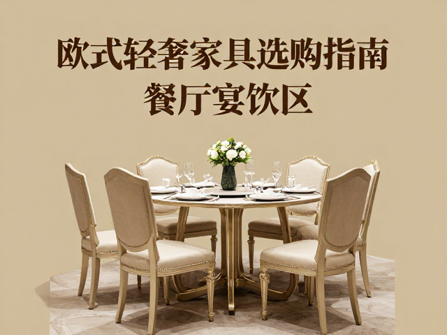 欧式轻奢家具选购指南，餐厅宴饮区如何避免视觉重压？