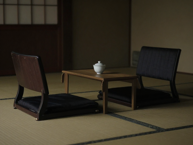 寺院茶室旧物改造，和式矮椅搭配沉静低饱和美学指南