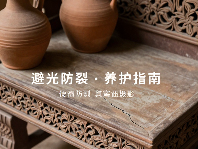 泰式雕花座椅搭配陶器摆件，避光防裂养护指南