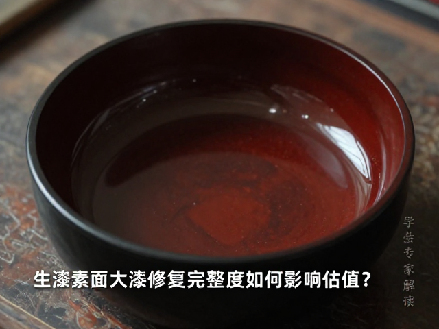 生漆素面大漆修复完整度如何影响估值？专家解读