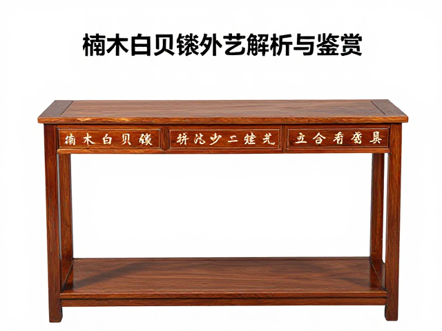 楠木白贝镶嵌外销家具，常见拼材工艺解析与鉴赏