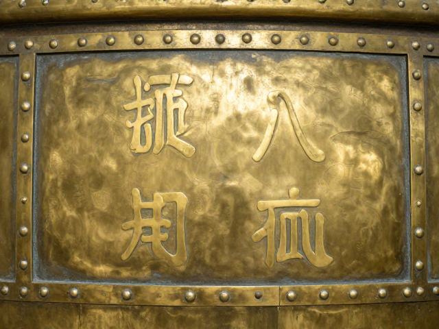 黄铜仿古构件暗八仙纹赏析，近距离查看铆接痕迹工艺细节
