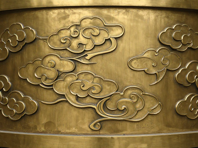 黄铜仿古构件錾花云纹工艺详解,古韵与现代审美的完美融合