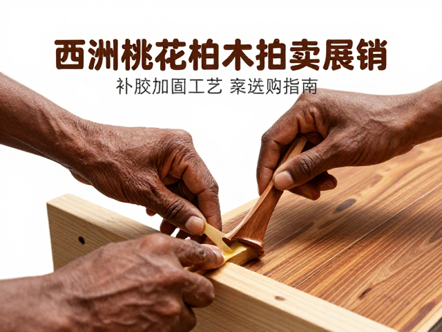 西非桃花心木拍卖展销，补胶加固工艺与选购指南
