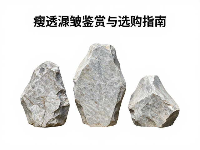 汉白玉石料园林置石,瘦透漏皱鉴赏与选购指南
