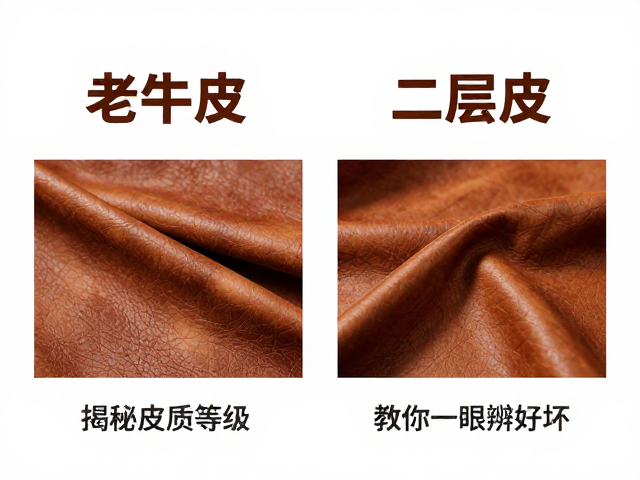 老牛皮与二层皮区别，揭秘真皮皮质等级，教你一眼辨好坏