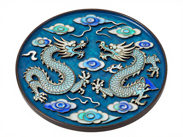 古法琉璃与錾胎珐琅交融，云龙纹尽显东方匠心之美