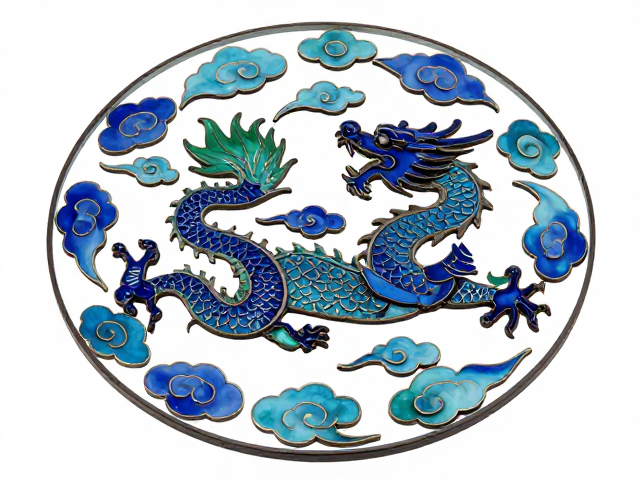 古法琉璃与錾胎珐琅交融,云龙纹尽显东方匠心之美