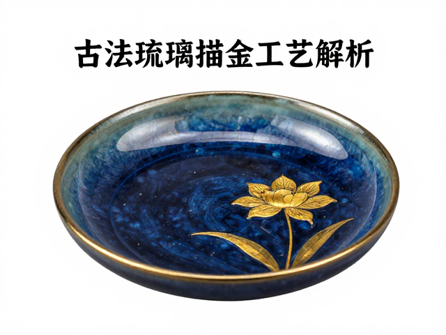 古法琉璃描金工艺解析,表面硬度高为何更耐藏?