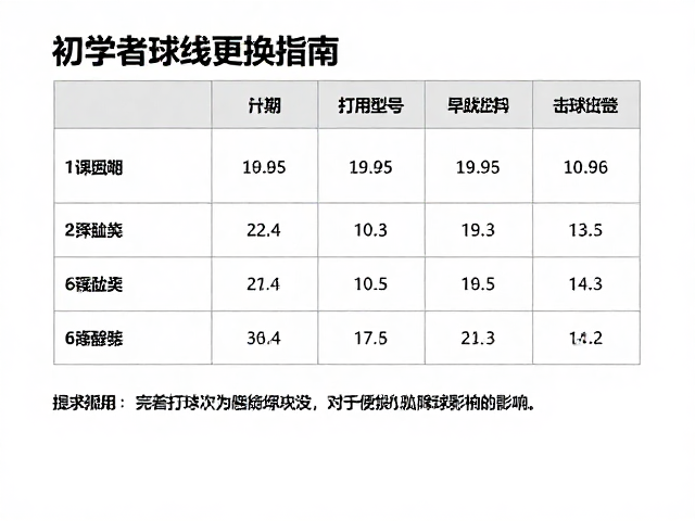 解析球线物理参数对击球体验的影响