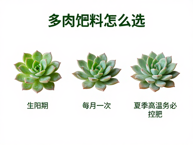 多肉肥料怎么选？生长期每月一次，夏季高温务必控肥