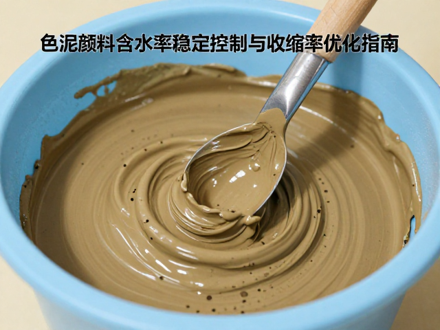 色泥颜料含水率稳定控制与收缩率优化指南
