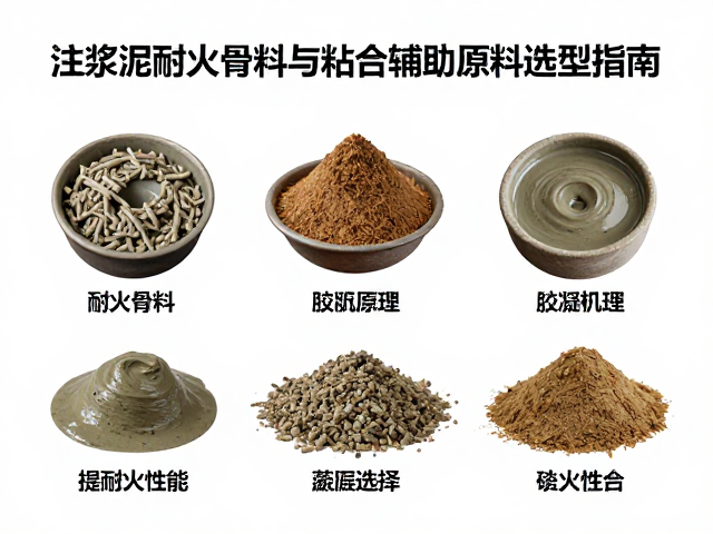 注浆泥用耐火骨料与粘合辅助原料选型指南，提升耐火性能