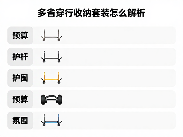 多省穿行收纳套装怎么选？护杠，预算组合方案全解析