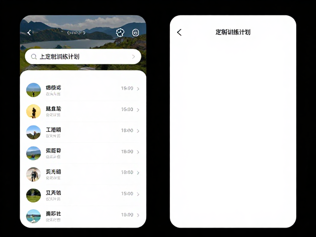 线上定制训练计划