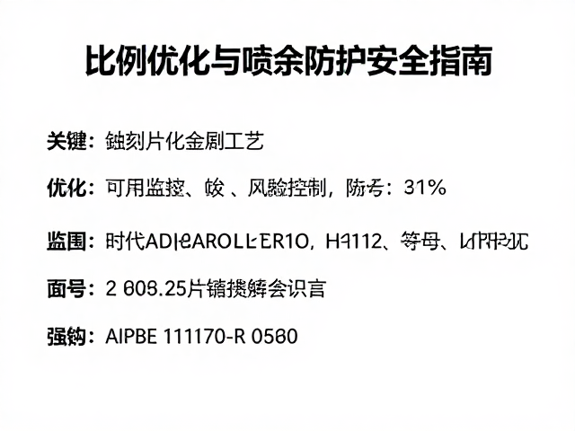 金属蚀刻片腐蚀工艺比例优化与喷涂防护安全指南