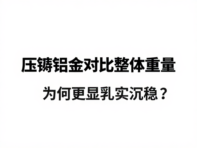 压铸铝合金对比整体重量，为何更显扎实沉稳？