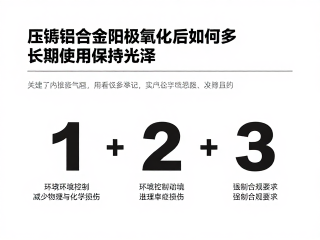 压铸铝合金阳极氧化后如何长期使用保持光泽？3大保养技巧揭秘