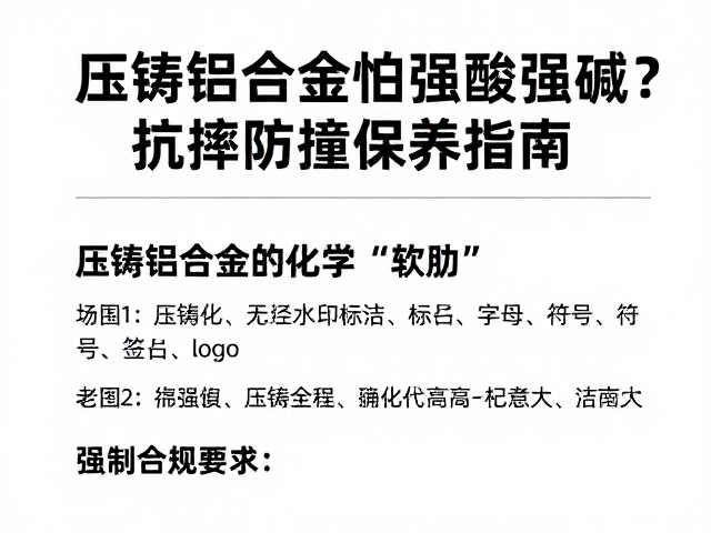 压铸铝合金怕强酸强碱?抗摔防撞保养指南