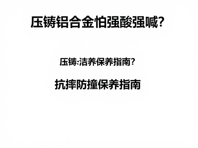 压铸铝合金怕强酸强碱？抗摔防撞保养指南