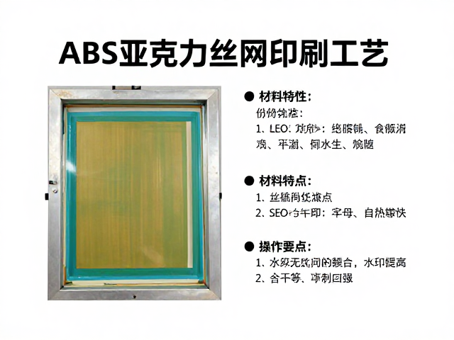 ABS、亚克力丝网印刷工艺对比，附材料特性与SEO优化指南