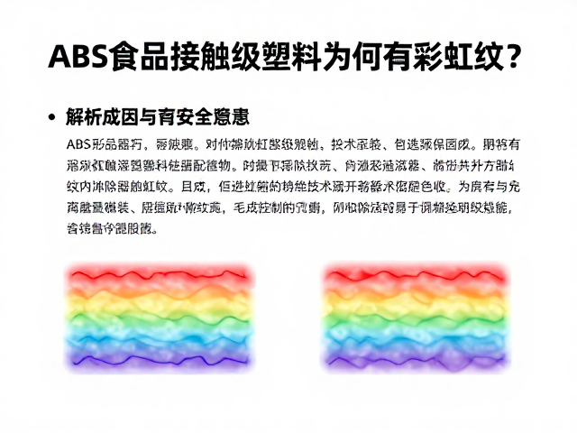ABS食品接触级塑料为何有彩虹纹？解析成因与安全隐患