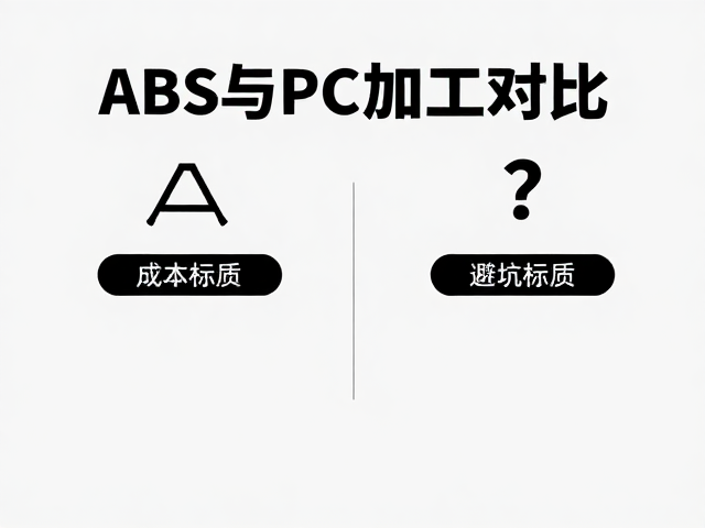ABS与PC加工对比,为何CNC加工昂贵?选塑料材质避坑指南