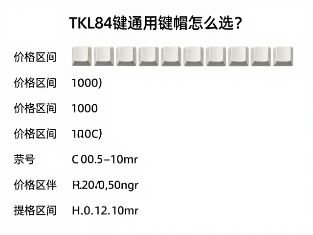 TKL84键通用键帽怎么选?高性价比入门指南,新手不踩坑