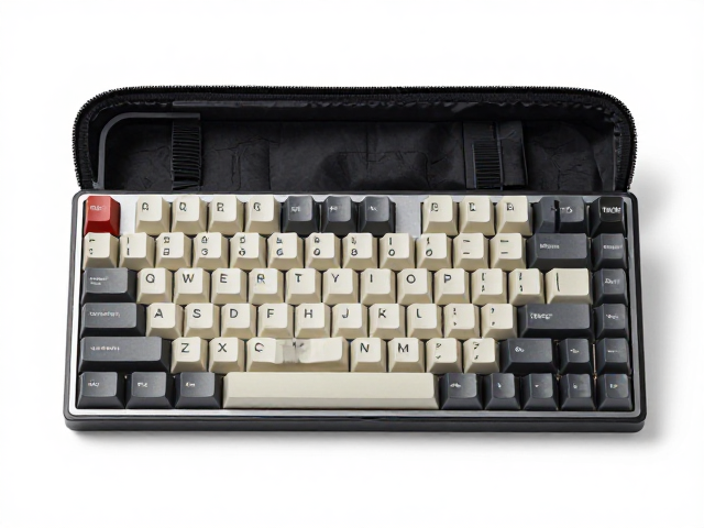 TKL84键无键帽机械键盘,便携收纳盒配套,轻量化出行首选