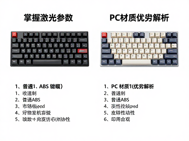 掌握激光参数，普通ABS键帽与ABS，PC材质优劣解析