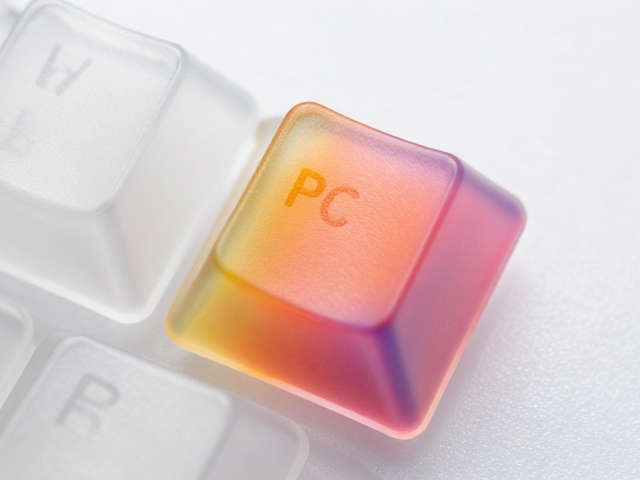 透明PC键帽工艺解析，PC热染与表面UV打印的视觉差异