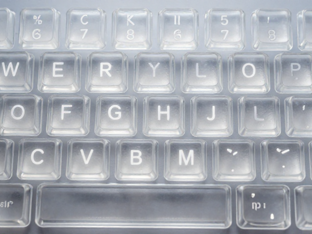 透明PC键帽透光字符怎么检查？清晰度高低实测指南